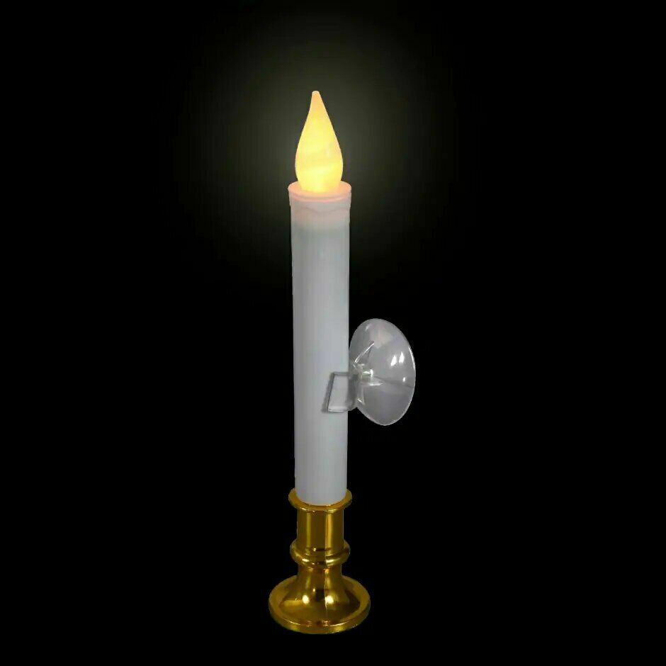 Christmas House LED Window Taper Candle 9" eBay