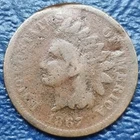 1867 Indian Head Cent 1c Circulated Details #70835