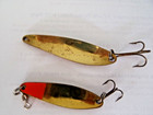 Lot of 2 "GOLD" Hot Color Jigging Spoons-Great Buy — photo 2