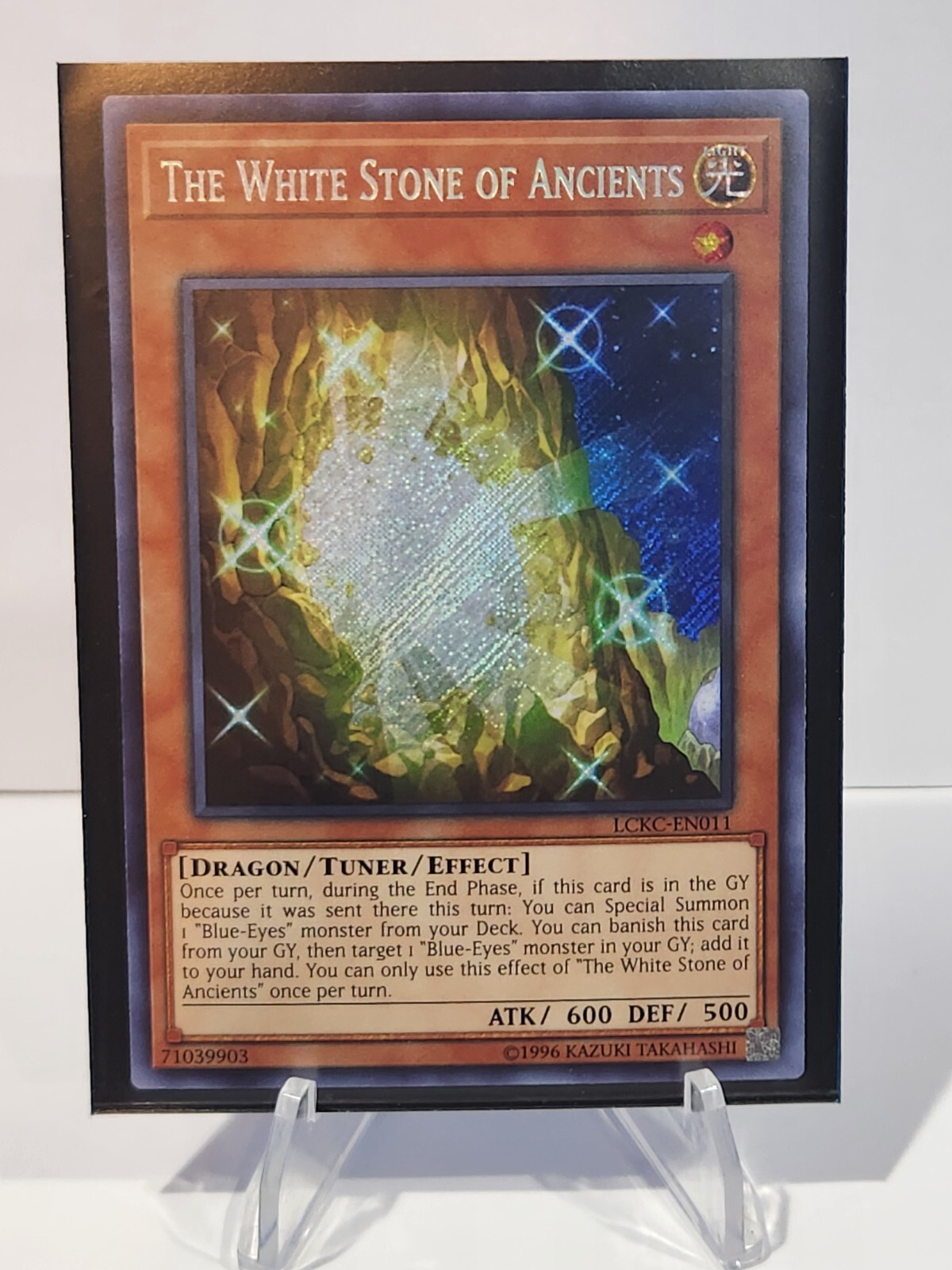 LCKC-EN011 White Stone of Ancients Secret Rare NM Unlimited Edition