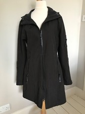 Ilse Jacobsen Hornbaek Rain Coat Black/brown Rrp £215 Hooded Breathable Raincoat