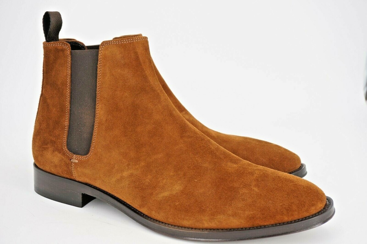 Brooks Brothers Boots 11.5 Suede Leather Chelsea Made In Italy NEW Men main image 4