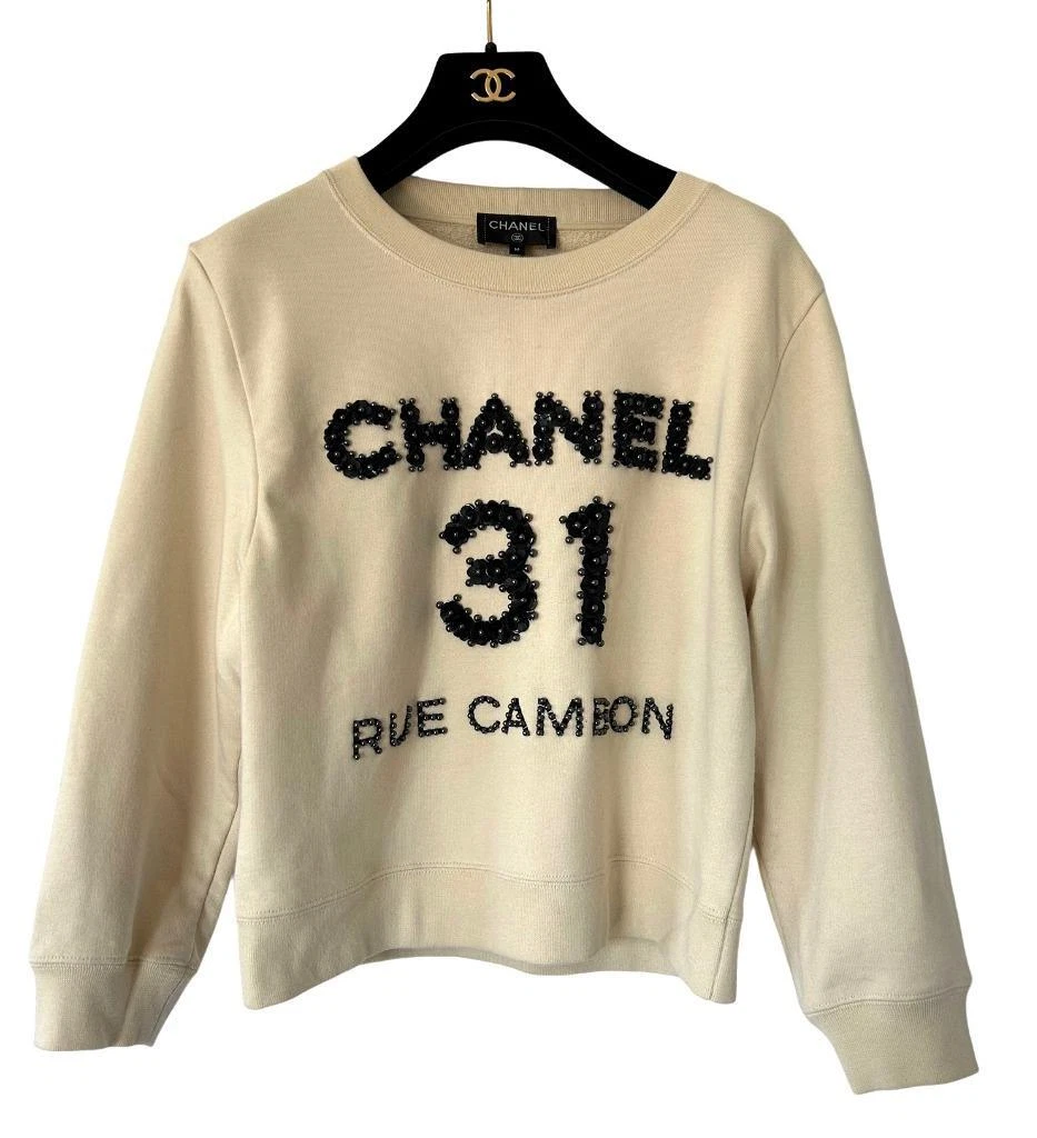 Sold at Auction: AUTHENTIC CHANEL 100% COTTON T SHIRT ,TOPS