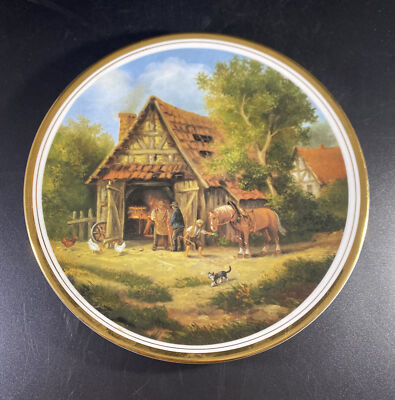 AJL Geschenkartikel, Dorfleben, Schmied bemalt von Elizabeth Paetz-Kalich