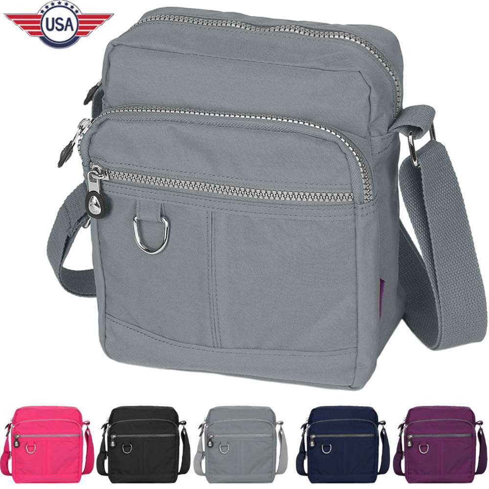 Waterproof Messenger Handbag for Women with Multi-Pocket Crossbody Shoulder Strap