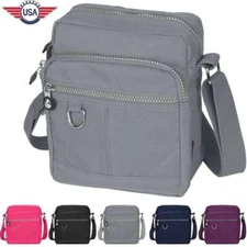 Messenger Handbag Waterproof Women Ladies Multi Pocket Cross Body Shoulder Bag