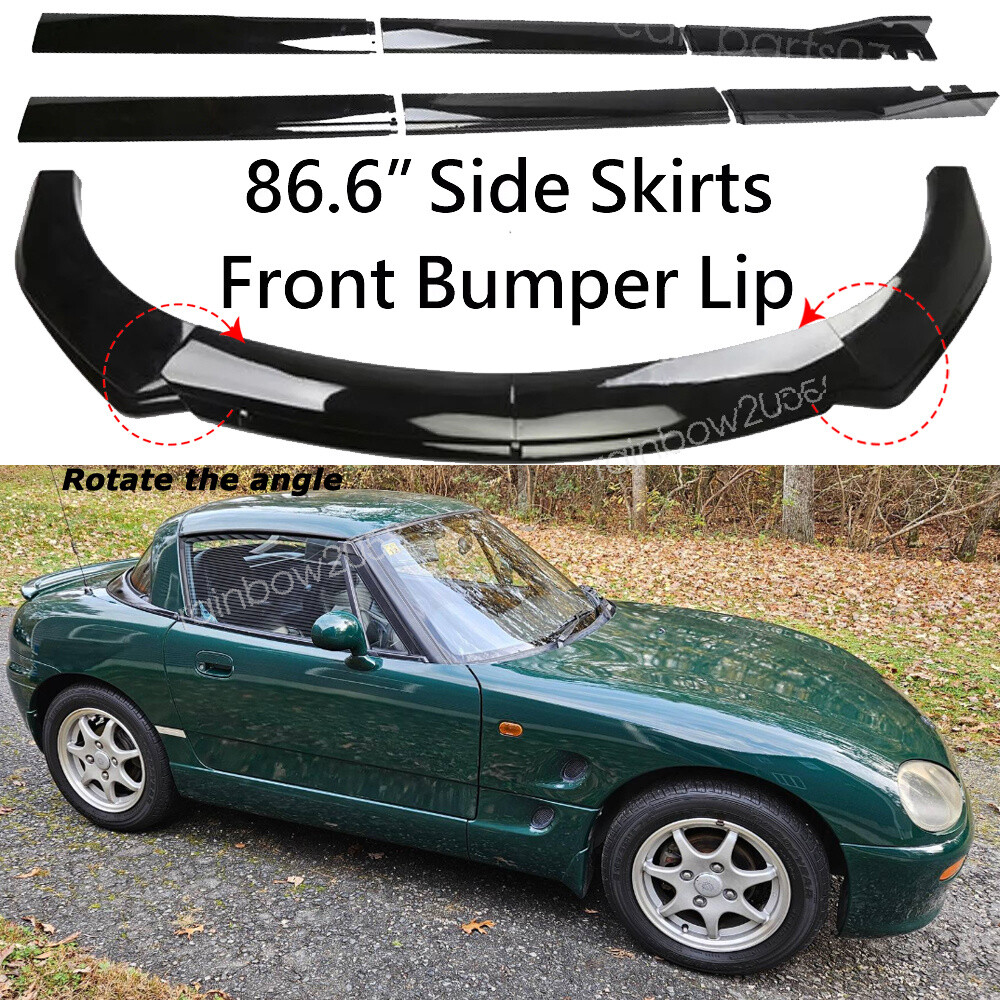 Gloss Black For Suzuki Cappuccino Front Bumper Body Kit / Side