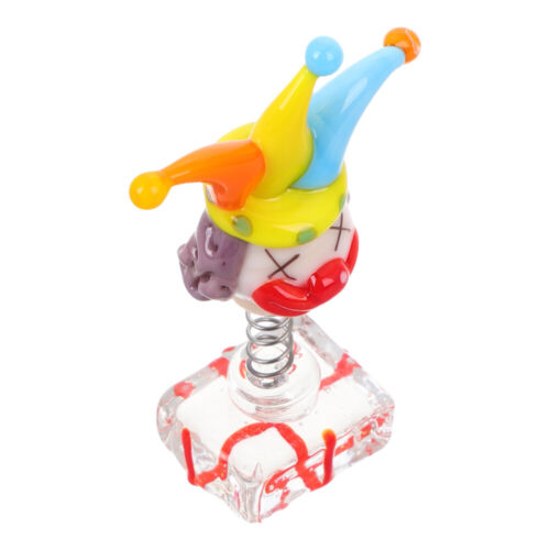 Glasiertes Clown-Spielzeug, bunter Clown, antikes Spielzeug, Glasfiguren, - Bild 8 von 12