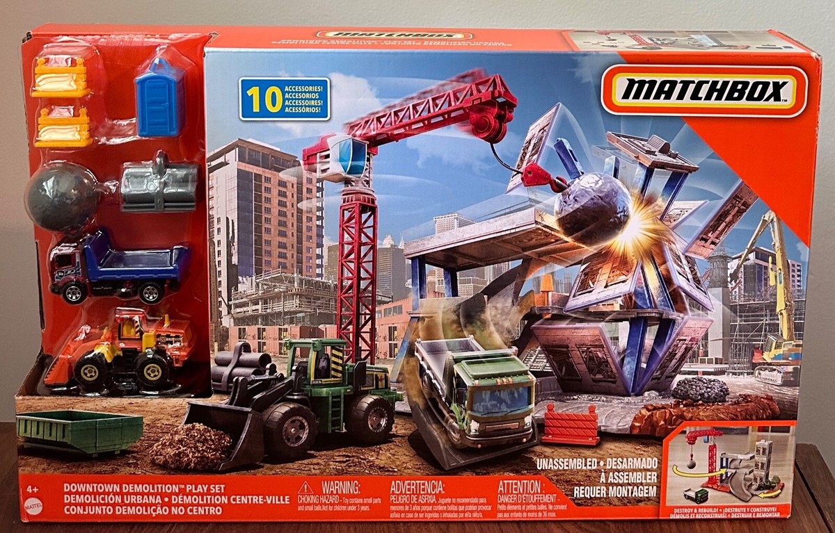 Matchbox FWV08 Downtown Demolition Playset for sale online