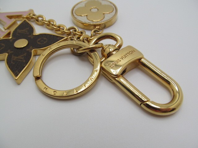 Authentic Louis Vuitton Spring Street Pink Logo Key Chain Bag
