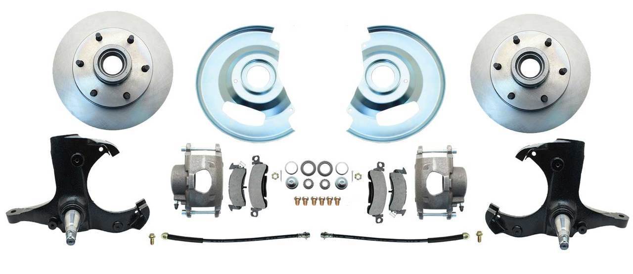 196366 CHEVY C10 Truck Disc Brake Kit Conversion for 6 Lug, Stock