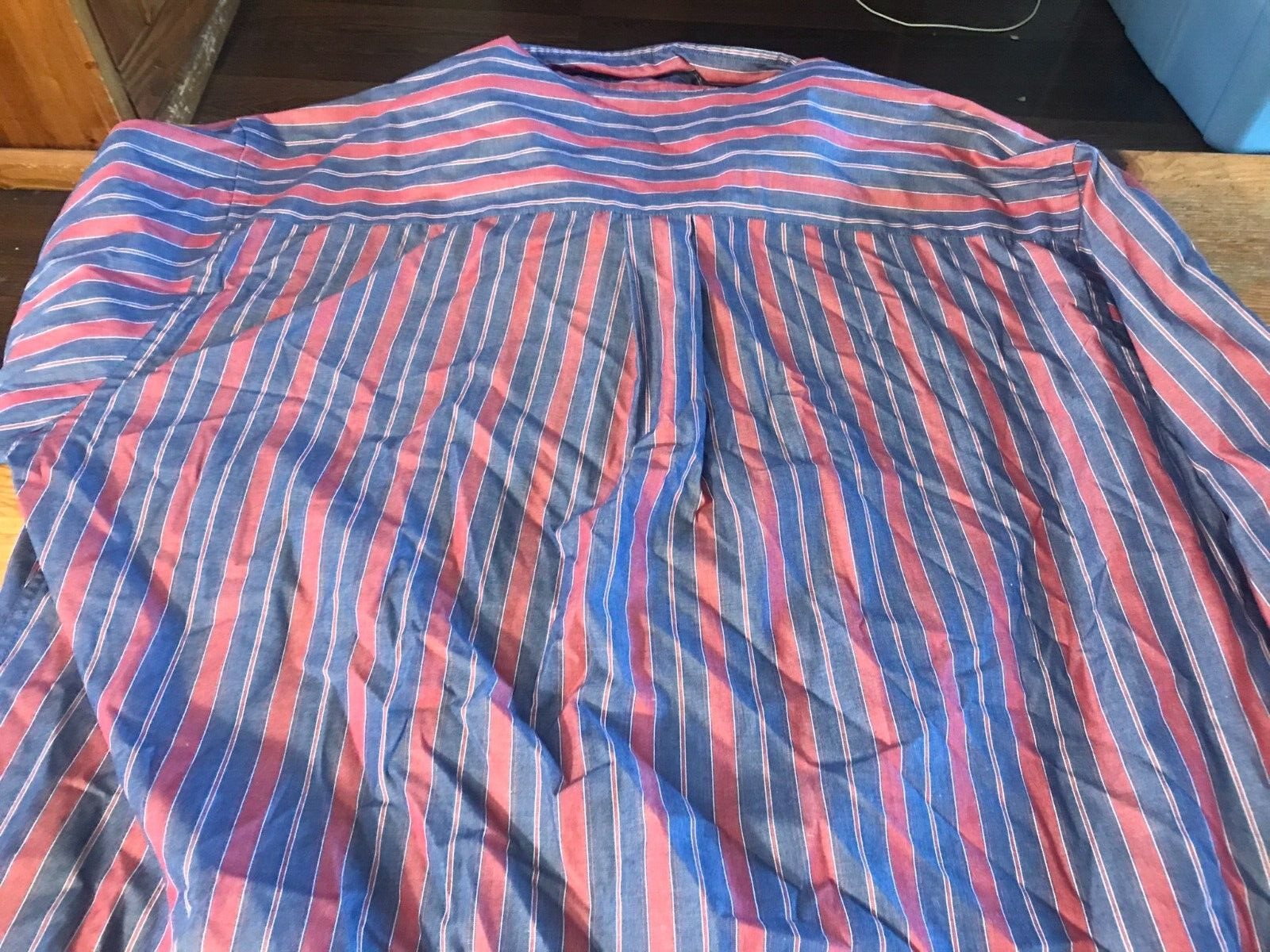 LL Bean Plaid Shirt Men's L Large Button Up Blue … - image 10
