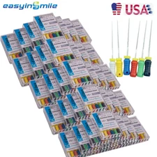 50box Dental Endo K Files EASYINSMILE Stainless Steel Root Canal Hand File 25MM
