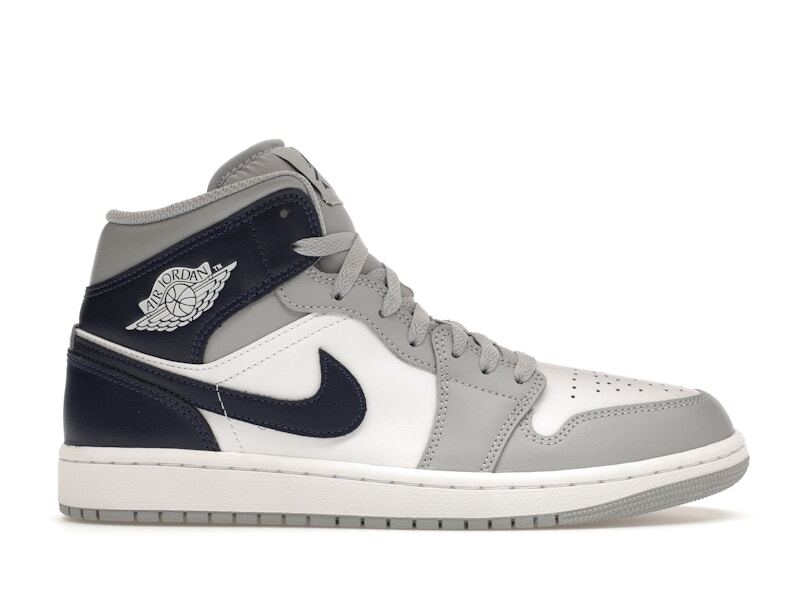 Air Jordan 1 Mid Wolf Grey Midnight Navy - DQ8426-104