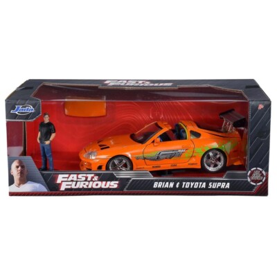 ミニカー 1:24 F&amp;F BRIAN&#39;S TOYOTA SUPRA Fast and Furious Toyota Supra 1995 Brian's 1:24 Scale Model