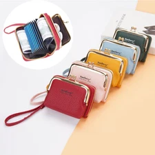 Women Coin Purse Wallet Key Credit Card Pocket Buckle Retro Ladies Small Handbag