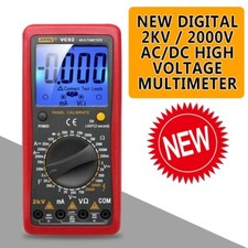 Excellent Digital 2000V AC/DC High Voltage Multimeter Voltmeter Tester 2022 NEW