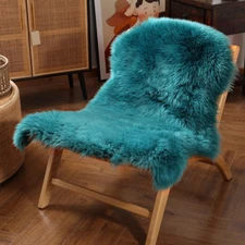 Premium Genuine Fur Sheepskin Rug Real Australia Sheepskin Natural Luxury Fluffy