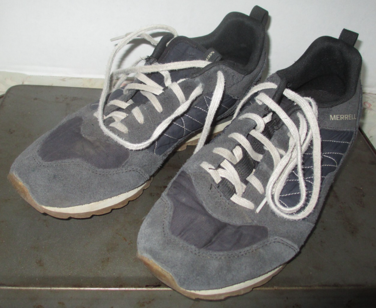 Sneakers basse uomo Merrell blu alpino scamosciato taglia 10 J16695