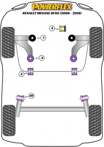Arbusto delantero brazo delantero Powerflex PFF60-701 - Imagen 4 de 4