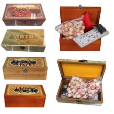 Bingospiel Lottospiel Bingo Russisches Lotto Loto in Holzbox Spiel Familienspiel