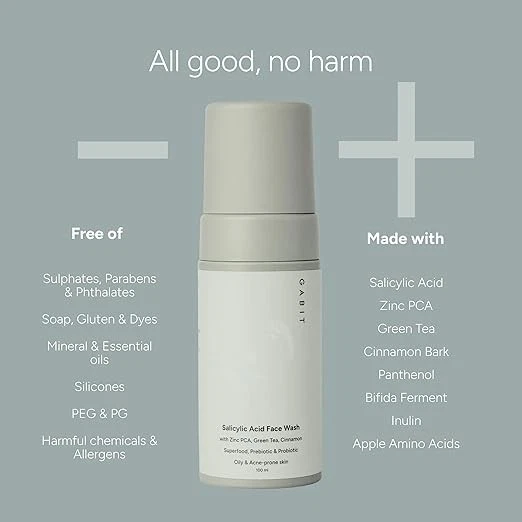 Gabit Oily Skin Essentials Kit for Oily & Acne Prone Skin | Salicylic Acid Face - Image 2 of 4