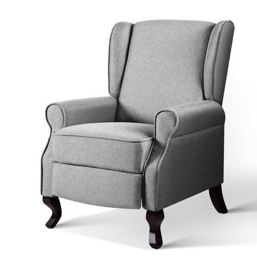 Recliner Armchair Grey Fabric Domini - Picture 8 of 8
