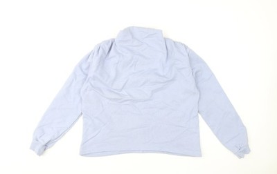 Gallery Damen Pullover Sweatshirt hellblau Baumwolle Medium