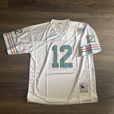 Mitchell & Ness Miami Dolphins #12 Bob Griese Throwbacks Jersey Sz 54 NWT