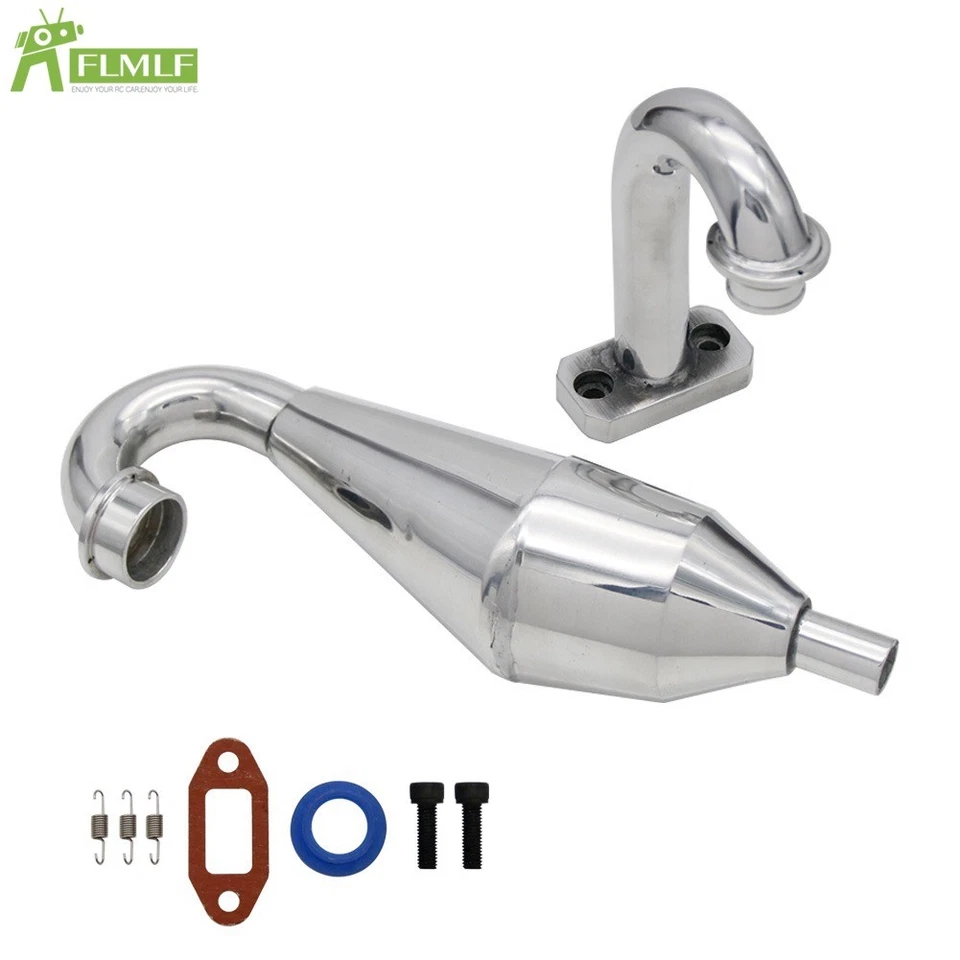 FLMLF 23-36cc Aluminum Tuned Exhaust Pipe For HPI Rv Baja 5B 5T 5SC Buggy RC 1/5 - Image 4 of 4