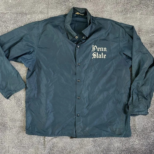 COACH Giacca a vento allenatore Penn State uomo vintage anni 60 Champion running man taglia L