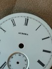 VINTAGE AURORA POCKET WATCH DIAL PORCELAIN ORIGINAL ANTIQUE ESTATE-FREE SHIP — photo 6