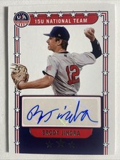 Brody Jindra 2024 Panini Stars &Stripes Signatures Red Holo  NTS-BJ /99 (AU, RC)