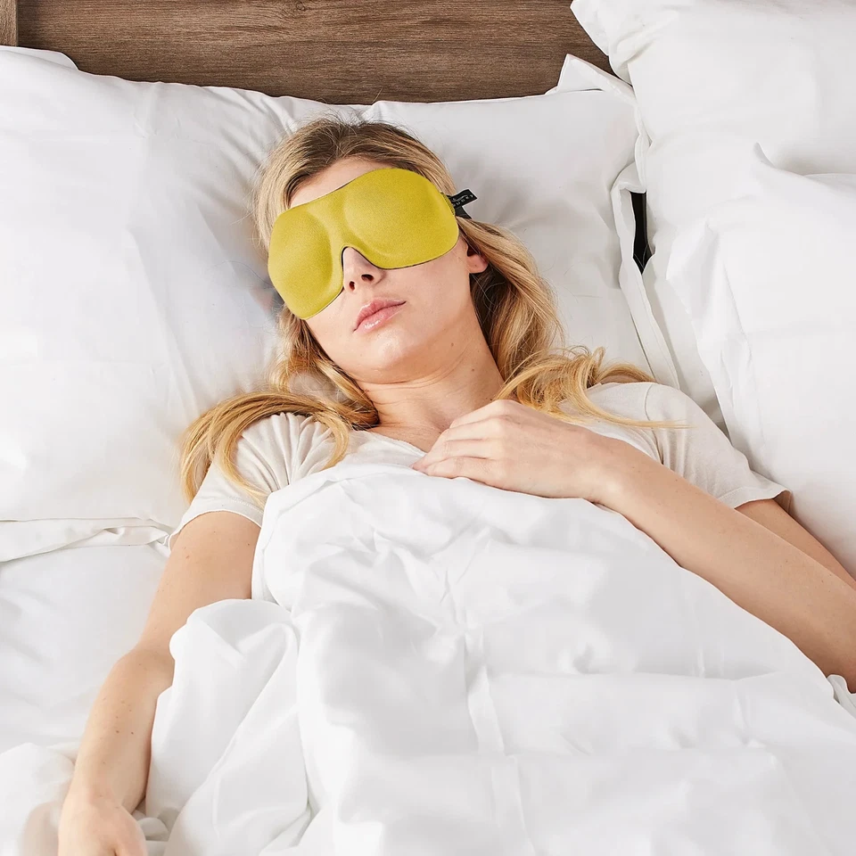 Uniquely Designed 40 Blinks Sleep Eye Masks Polyester - Gold - Image 2 of 4
