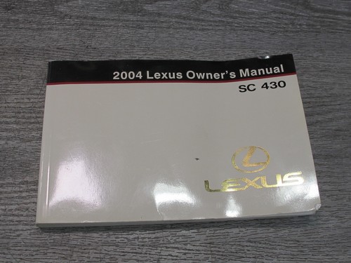 2004 LEXUS Z40 SC430 OWNERS GUIDE MANUAL BOOK SET W CASE OEM - Picture 5 of 14