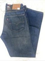 Levi Premium LOT 501 ORIGINAL FIT 100% Cotton Blue Dark Wash, CHOOSE Your Size