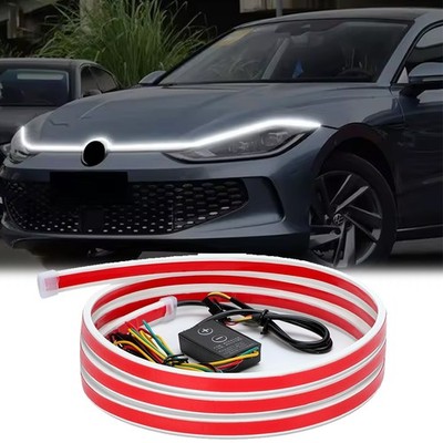 For VW Golf MK5 MK6 MK7 70'' Dynamic Start Up Scan DRL LED Hood Strip Turn Signal