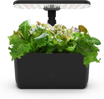 Aerogarden Harvest Lite in Black, Soil-Free Indoor Hydroponic Garden with LED Gr