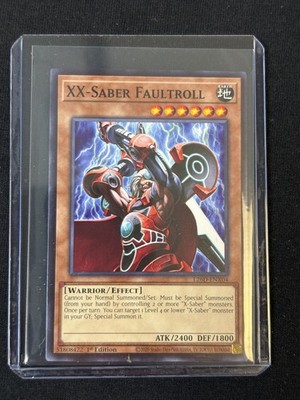 YU-GI-OH! CARD L26D-ENX04 XX-SABER FAULTROLL WARRIOR EFFECT LEGENDARY 1ST ED
