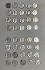 Lot of 40 Roosevelt Dimes 90% Silver mixed dates 1946-1964