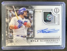 2019 Topps Tribute Kyle Schwarber Auto Patches #/50 Cubs