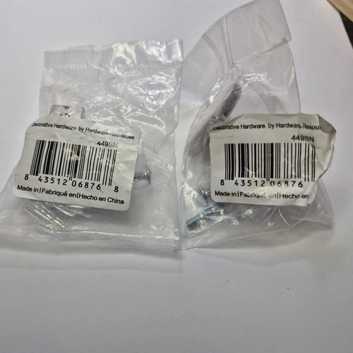 1" Satin Nickel Square NEW Cabinet Knob Vanity Pull Furniture Pulls Knobs 449SN - Picture 7 of 7