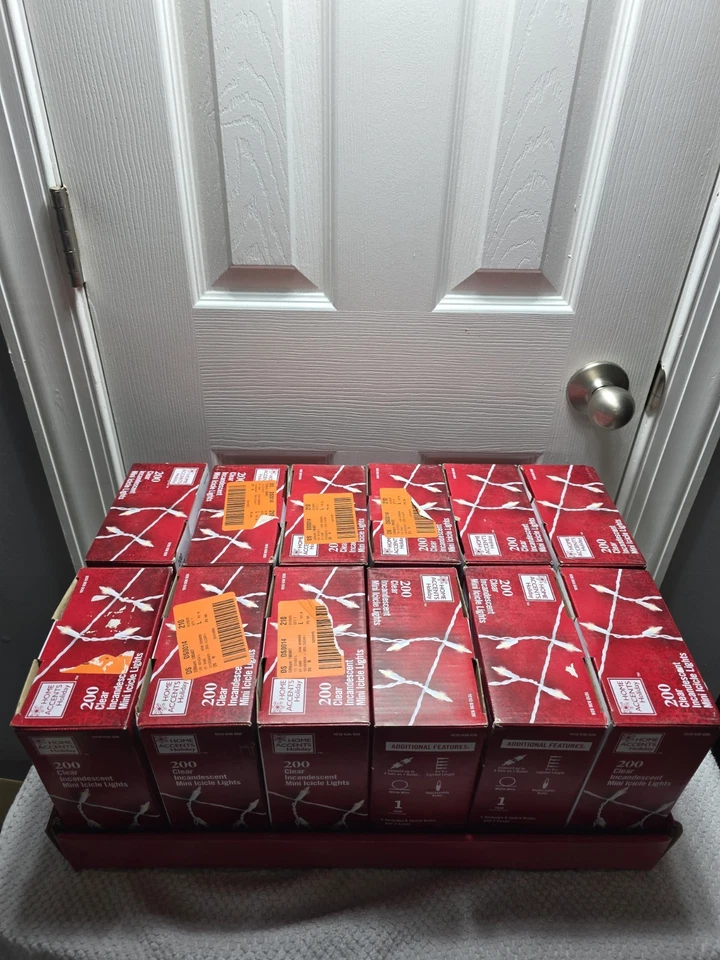 Mini luces incandescentes transparentes para el hogar X12 12 cajas 2400 (C) Foto 2 de 4