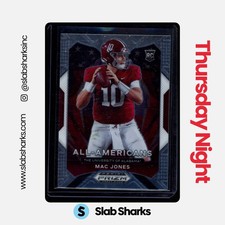 2021 PANINI PRIZM DRAFT PICKS COLLEGIATE #183 MAC JONES RC ALL AMERICAN ROOKIE