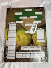 Magnetic Baseball Softball Dugout Lineup Board Dry Erase Coach Fence Hanging