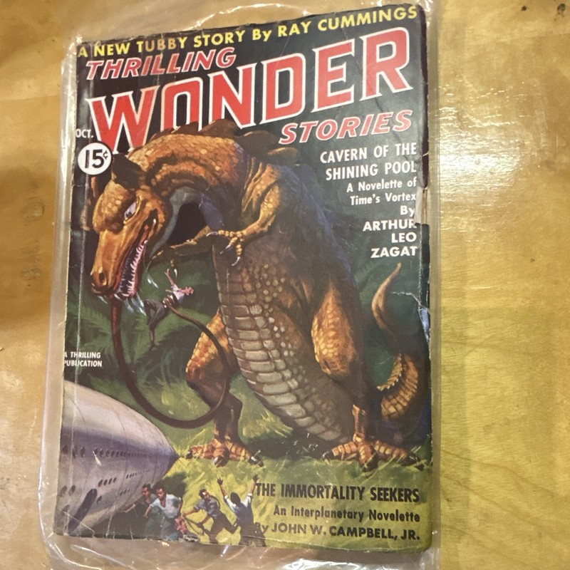 Wonder Stories October Sci-Fi English Ray Cummings Zagat John W Campbell Jr