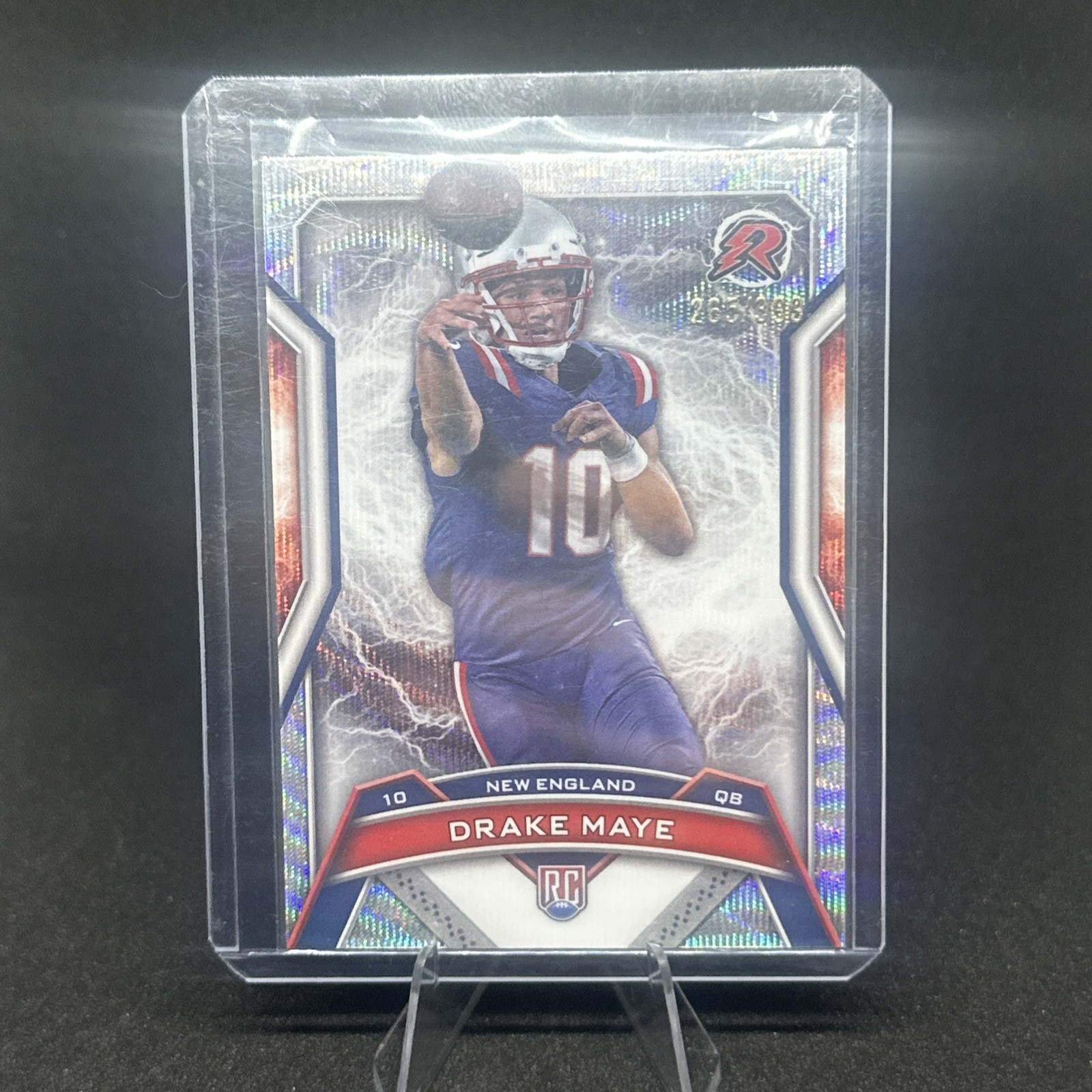 2024 Topps Resurgence - Rookies Drake Maye #164 Surge Refractor /399 (RC)