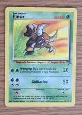 Pokemon Cards Pinsir 29/130 Base Set 2 WOTC Rare 