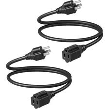 3 FT. 16 / 3 Extension Cord Indoor / Outdoor with Weatherproof of Power Cable an