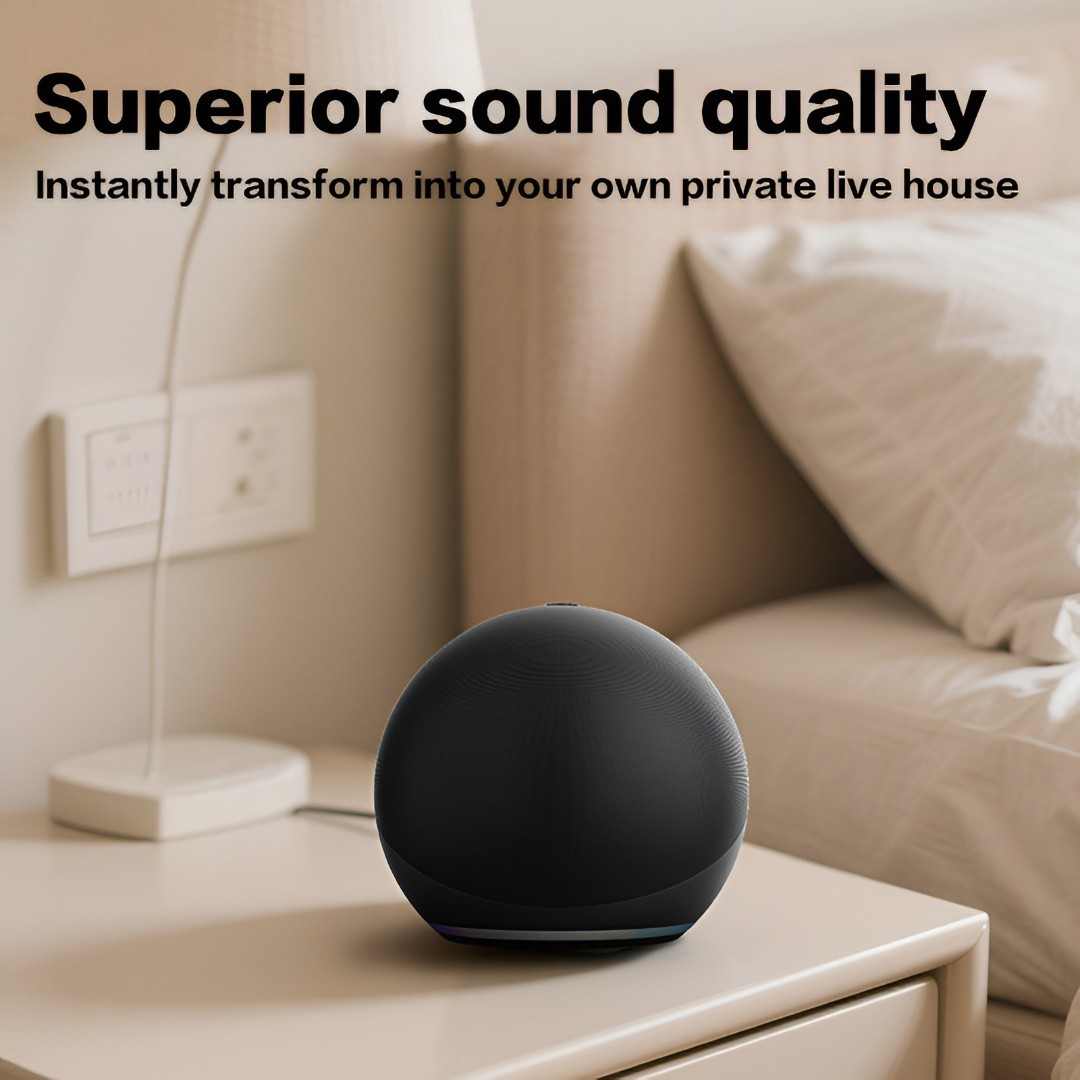 Echo Dot (Newest gen) Bluetooth Smart Speaker with Vibrant sound, WiFi, Charcoal